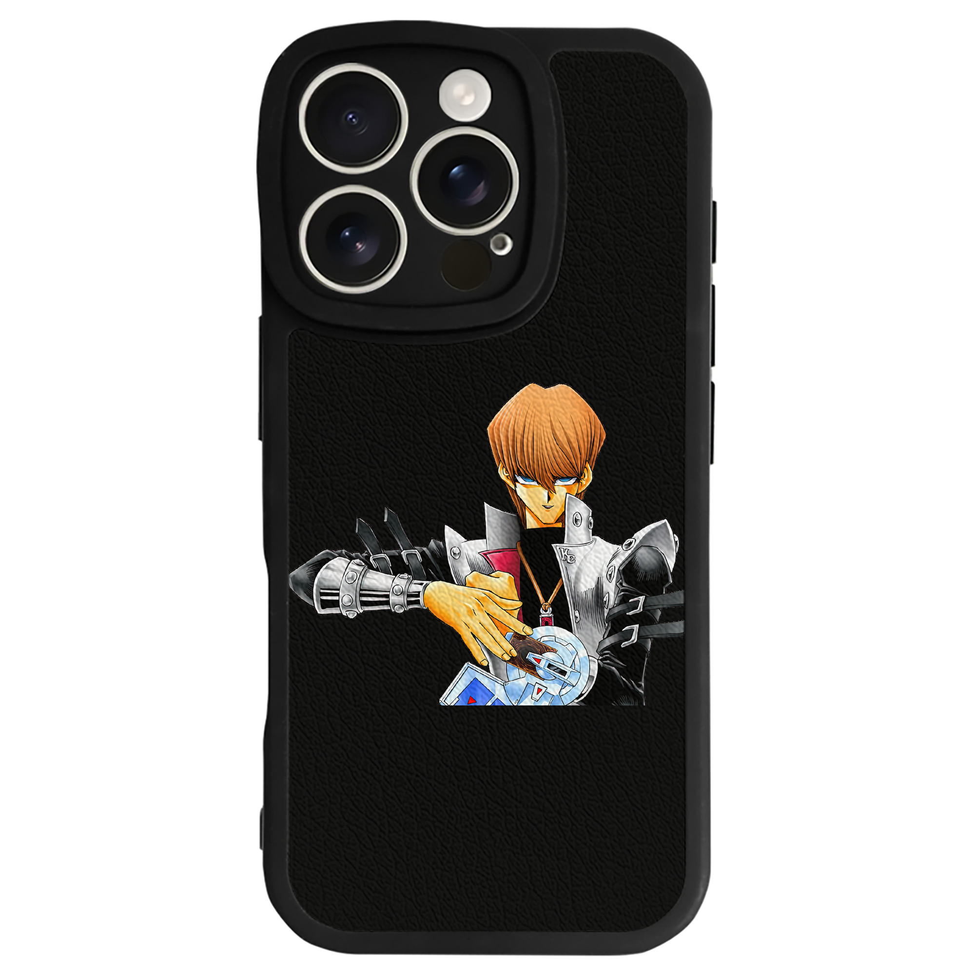 （画像用） 遊☆戯☆王 Yu-Gi-Oh! 【iPhone 16シリーズ対応】シリコンスマホケース（レザー調） 材質：シリコン